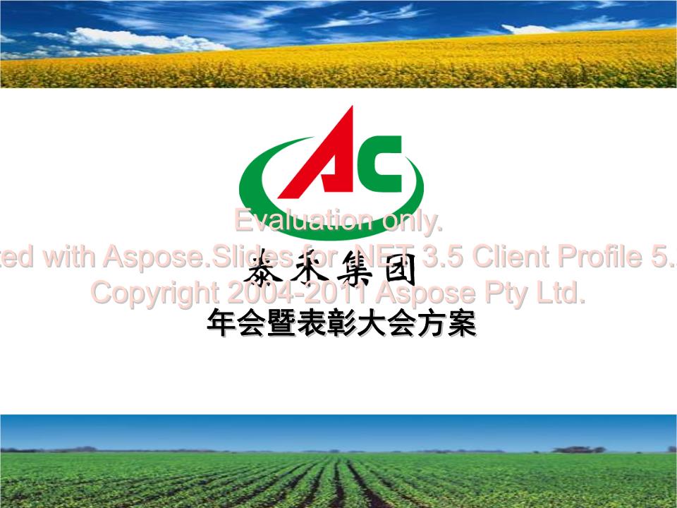 上海嘉禾集團年度慶典暨表彰大會策劃與執行方案